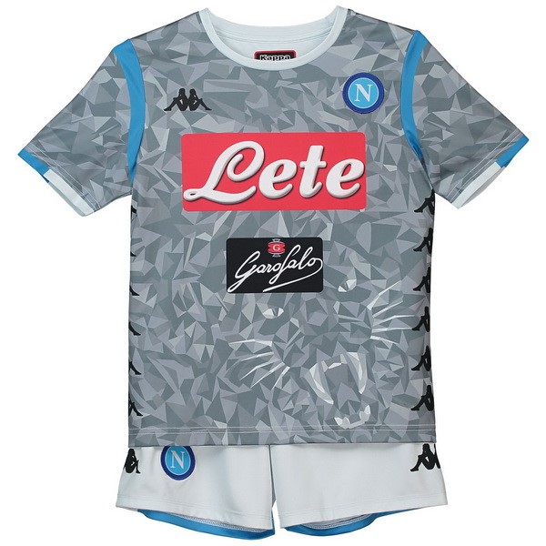 Maillot Football Naples Third Enfant 2018-19 Gris